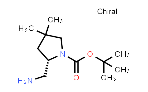 2155840-15-4 | tert-butyl (2S)-2-(aminomethyl)-4,4-dimethyl-pyrrolidine-1-carboxylate