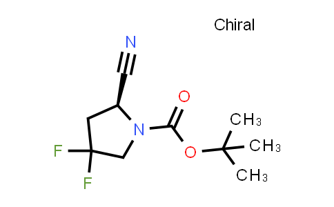 483366-14-9 | 1-Pyrrolidinecarboxylic acid, 2-cyano-4,4-difluoro-, 1,1-dimethylethyl ester, (2S)-