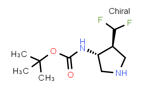 2278296-49-2 | tert-butyl N-[(3R,4S)-4-(difluoromethyl)pyrrolidin-3-yl]carbamate
