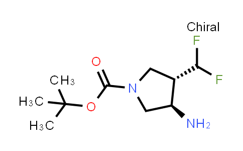 1428776-51-5 | tert-butyl (3R,4S)-3-amino-4-(difluoromethyl)pyrrolidine-1-carboxylate