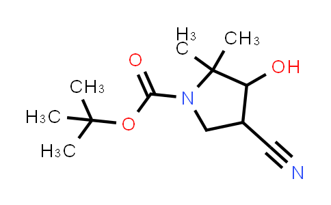 2306272-77-3 | tert-butyl 4-cyano-3-hydroxy-2,2-dimethylpyrrolidine-1-carboxylate