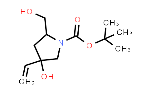 1910065-69-8 | tert-butyl 4-hydroxy-2-(hydroxymethyl)-4-vinyl-pyrrolidine-1-carboxylate