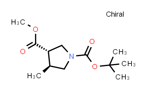 2089245-56-5 | O1-tert-butyl O3-methyl (3S,4S)-4-methylpyrrolidine-1,3-dicarboxylate