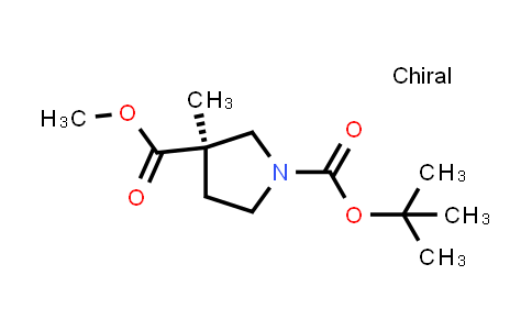2199213-86-8 | O1-tert-butyl O3-methyl (3R)-3-methylpyrrolidine-1,3-dicarboxylate