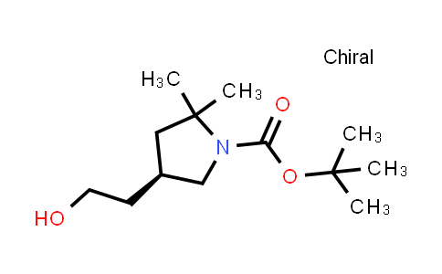 2609740-99-8 | tert-butyl (4R)-4-(2-hydroxyethyl)-2,2-dimethyl-pyrrolidine-1-carboxylate