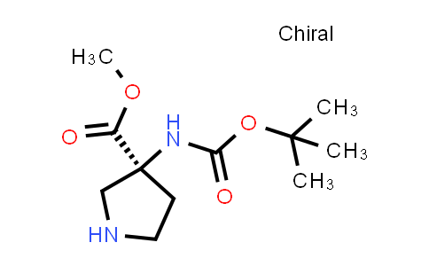 MC858240 | 2563414-00-4 | methyl (3S)-3-(tert-butoxycarbonylamino)pyrrolidine-3-carboxylate