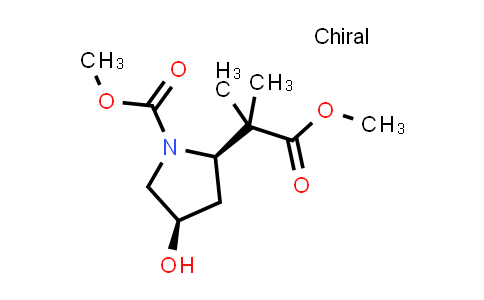 MC858244 | 2580984-69-4 | methyl (2R,4R)-4-hydroxy-2-(2-methoxy-1,1-dimethyl-2-oxo-ethyl)pyrrolidine-1-carboxylate