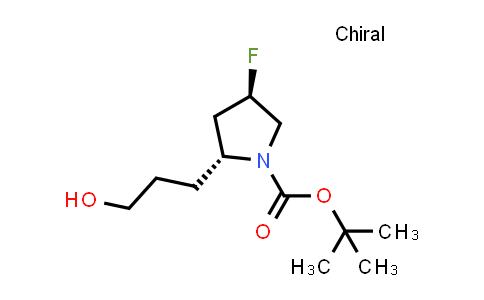 1670272-96-4 | tert-butyl (2R,4R)-4-fluoro-2-(3-hydroxypropyl)pyrrolidine-1-carboxylate