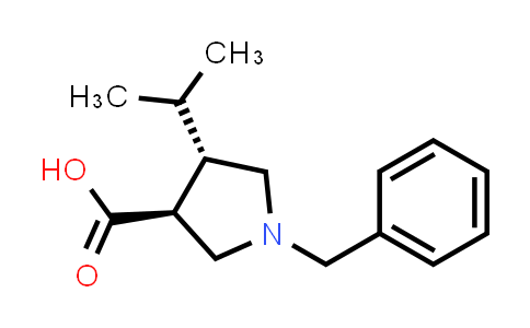 2044705-41-9 | (3S,4S)-1-benzyl-4-(propan-2-yl)pyrrolidine-3-carboxylic acid