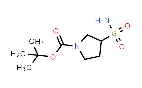 CAS No. 1394669-98-7, tert-butyl 3-sulfamoylpyrrolidine-1-carboxylate