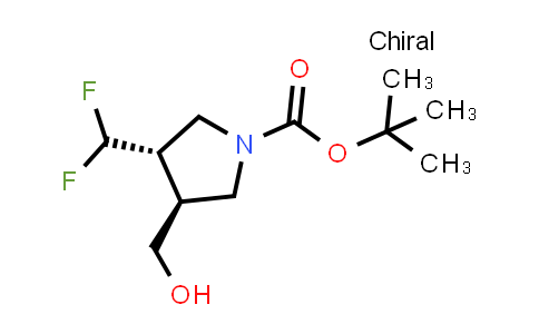 CAS No. 2306247-01-6, tert-butyl trans-3-(difluoromethyl)-4-(hydroxymethyl)pyrrolidine-1-carboxylate