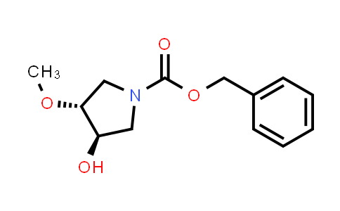 CAS No. 1203566-95-3, benzyl trans-3-hydroxy-4-methoxypyrrolidine-1-carboxylate