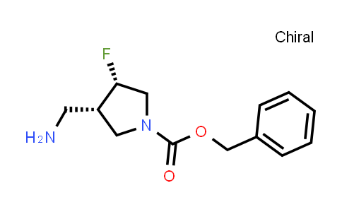 CAS No. 604798-51-8, benzyl (3S,4S)-3-(aminomethyl)-4-fluoropyrrolidine-1-carboxylate