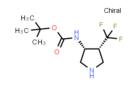 CAS No. 1932318-16-5, tert-butyl N-[(3R,4R)-4-(trifluoromethyl)pyrrolidin-3-yl]carbamate