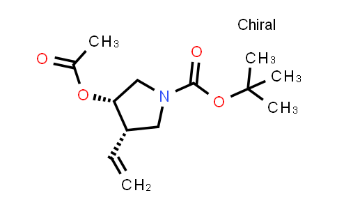 CAS No. 2586078-61-5, tert-butyl (3S,4S)-3-acetoxy-4-vinyl-pyrrolidine-1-carboxylate
