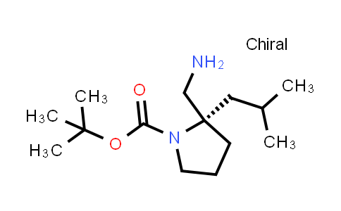 1638744-17-8 | tert-butyl (2S)-2-(aminomethyl)-2-isobutyl-pyrrolidine-1-carboxylate