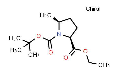 CAS No. 676560-83-1, O1-tert-butyl O2-ethyl (2S,5S)-5-methylpyrrolidine-1,2-dicarboxylate
