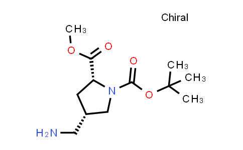 2306252-71-9 | O1-tert-butyl O2-methyl (2R,4S)-4-(aminomethyl)pyrrolidine-1,2-dicarboxylate