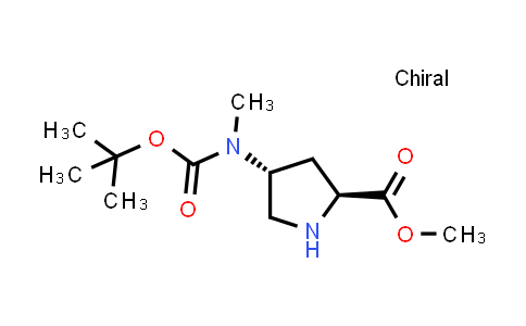 DY858340 | 2306248-02-0 | methyl (2S,4R)-4-[tert-butoxycarbonyl(methyl)amino]pyrrolidine-2-carboxylate