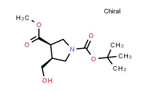 CAS No. 2306247-40-3, O1-tert-butyl O3-methyl cis-4-(hydroxymethyl)pyrrolidine-1,3-dicarboxylate