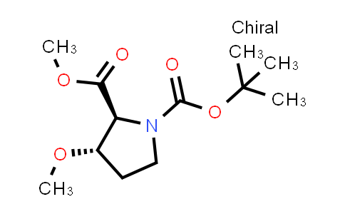 CAS No. 942230-98-0, O1-tert-butyl O2-methyl (2S,3S)-3-methoxypyrrolidine-1,2-dicarboxylate