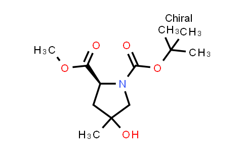 1430105-48-8 | O1-tert-butyl O2-methyl (2S)-4-hydroxy-4-methyl-pyrrolidine-1,2-dicarboxylate