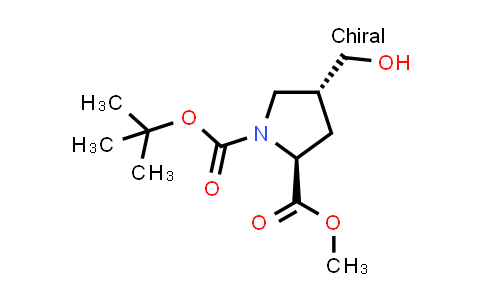 CAS No. 220047-92-7, 1-tert-butyl 2-methyl (2S,4R)-4-(hydroxymethyl)pyrrolidine-1,2-dicarboxylate