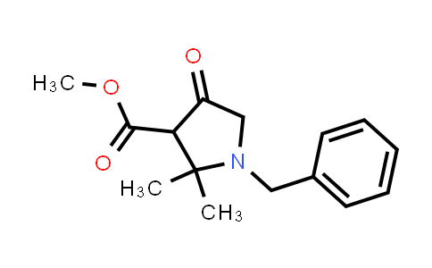 CAS No. 2384339-99-3, methyl 1-benzyl-2,2-dimethyl-4-oxo-pyrrolidine-3-carboxylate