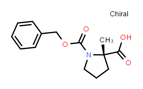 CAS No. 63399-71-3, (2S)-1-benzyloxycarbonyl-2-methyl-pyrrolidine-2-carboxylic acid