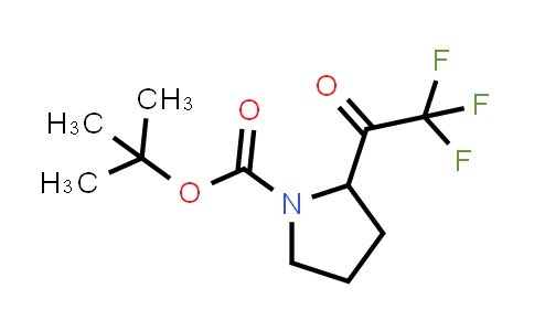 CAS No. 1283719-71-0, tert-butyl 2-(2,2,2-trifluoroacetyl)pyrrolidine-1-carboxylate
