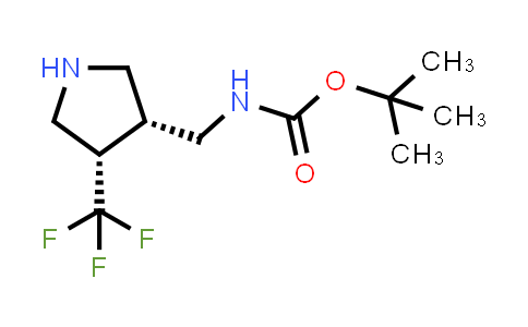 CAS No. 217096-38-3, tert-butyl N-{[cis-4-(trifluoromethyl)pyrrolidin-3-yl]methyl}carbamate