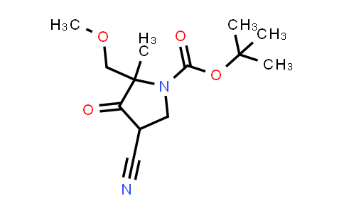 DY858400 | 2306269-67-8 | tert-butyl 4-cyano-2-(methoxymethyl)-2-methyl-3-oxo-pyrrolidine-1-carboxylate