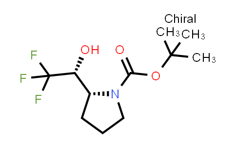 CAS No. 2306245-56-5, tert-butyl (2R)-2-[(1R)-2,2,2-trifluoro-1-hydroxy-ethyl]pyrrolidine-1-carboxylate