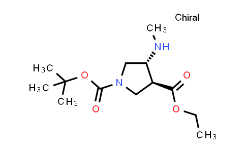 CAS No. 2306247-61-8, O1-tert-butyl O3-ethyl trans-4-(methylamino)pyrrolidine-1,3-dicarboxylate