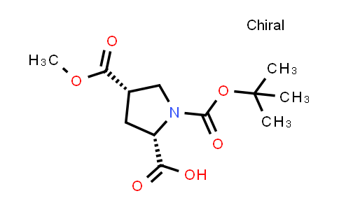 CAS No. 1643468-69-2, (2S,4S)-1-[(tert-butoxy)carbonyl]-4-(methoxycarbonyl)pyrrolidine-2-carboxylic acid