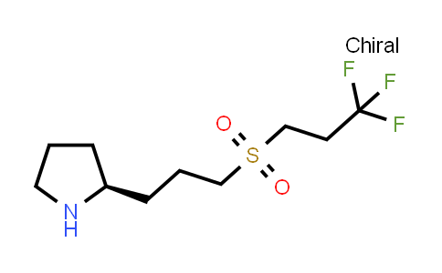 CAS No. 1670273-43-4, (2S)-2-[3-(3,3,3-trifluoropropanesulfonyl)propyl]pyrrolidine