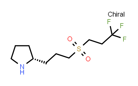 CAS No. 1670273-44-5, (2R)-2-[3-(3,3,3-trifluoropropanesulfonyl)propyl]pyrrolidine