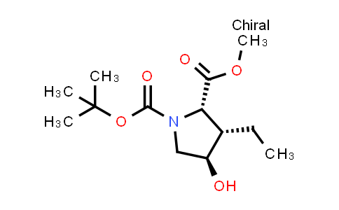 1799733-68-8 | O1-tert-butyl O2-methyl (2S,3S,4R)-3-ethyl-4-hydroxy-pyrrolidine-1,2-dicarboxylate
