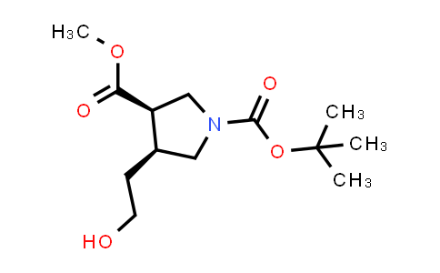 CAS No. 2306254-62-4, 1-tert-butyl 3-methyl cis-4-(2-hydroxyethyl)pyrrolidine-1,3-dicarboxylate