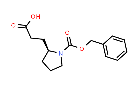 CAS No. 65985-75-3, 3-[(2S)-1-[(benzyloxy)carbonyl]pyrrolidin-2-yl]propanoic acid