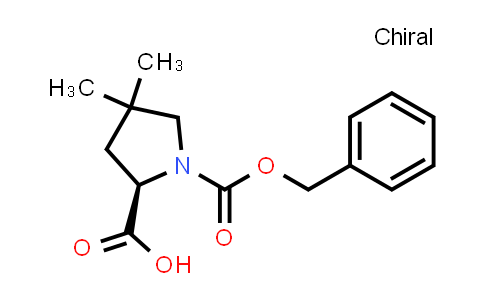 CAS No. 2097073-19-1, (2R)-1-[(benzyloxy)carbonyl]-4,4-dimethylpyrrolidine-2-carboxylic acid