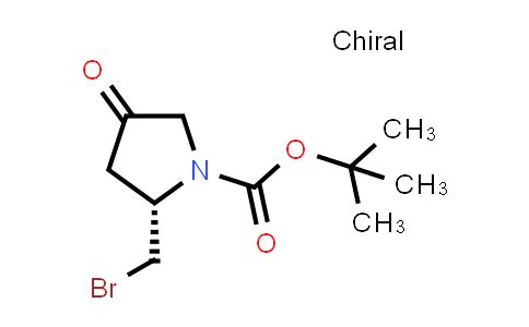 CAS No. 1801748-54-8, tert-butyl (2S)-2-(bromomethyl)-4-oxopyrrolidine-1-carboxylate
