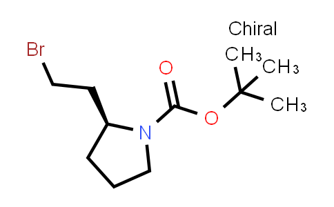 CAS No. 937203-20-8, tert-butyl (2S)-2-(2-bromoethyl)pyrrolidine-1-carboxylate