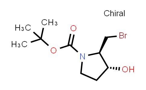 CAS No. 2306245-82-7, tert-butyl (2R,3R)-2-(bromomethyl)-3-hydroxy-pyrrolidine-1-carboxylate