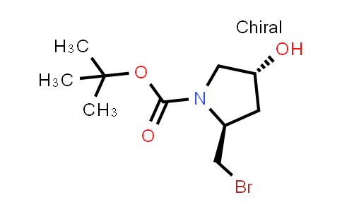 CAS No. 2306245-49-6, tert-butyl (2S,4R)-2-(bromomethyl)-4-hydroxypyrrolidine-1-carboxylate