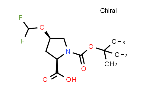 CAS No. 2381192-81-8, (2R,4R)-1-tert-butoxycarbonyl-4-(difluoromethoxy)pyrrolidine-2-carboxylic acid