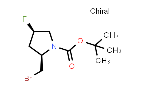 CAS No. 2166173-71-1, tert-butyl (2R,4R)-2-(bromomethyl)-4-fluoropyrrolidine-1-carboxylate