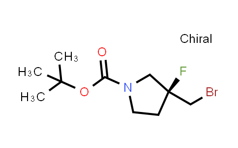 CAS No. 2227197-92-2, tert-butyl (3S)-3-(bromomethyl)-3-fluoropyrrolidine-1-carboxylate