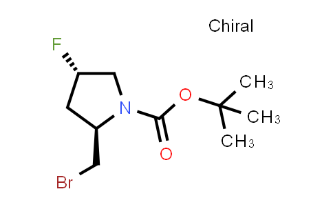 CAS No. 2165715-72-8, tert-butyl (2R,4S)-2-(bromomethyl)-4-fluoropyrrolidine-1-carboxylate