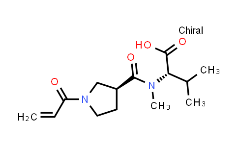 CAS No. 2447046-51-5, (2S)-3-methyl-2-[methyl-[(3S)-1-prop-2-enoylpyrrolidine-3-carbonyl]amino]butanoic acid